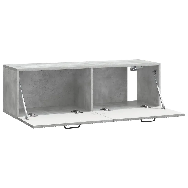 Sieninė TV spintelė Betono pilka 98 x 31 x 30 cm