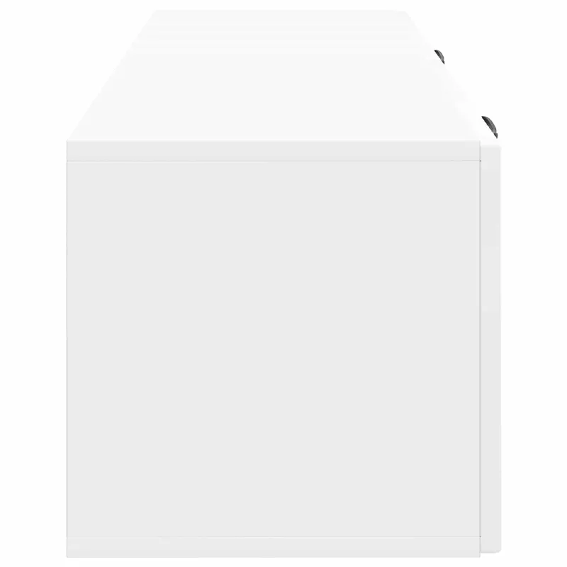 Sieninė TV spintelė Itin blizgi balta 98 x 31 x 30 cm