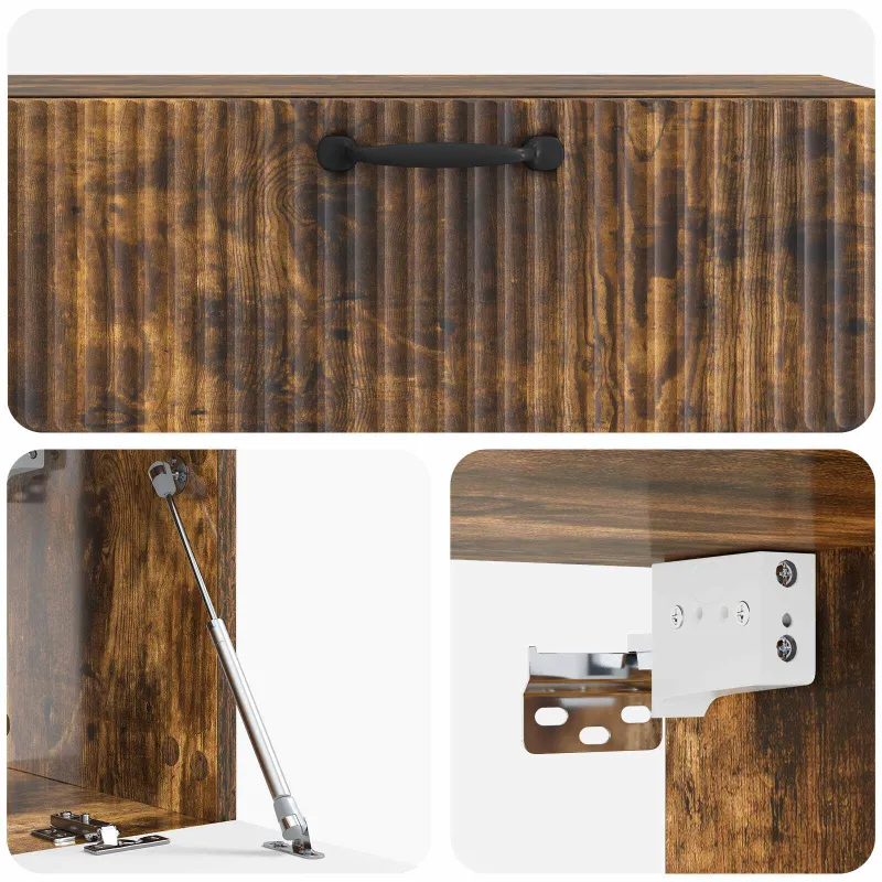 Sieninė TV spintelė Dūminio ąžuolo 98 x 31 x 30 cm
