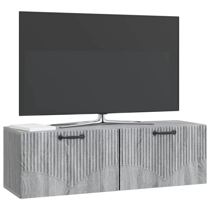 Sieninė TV spintelė Pilka sonoma ąžuolo 98 x 31 x 30 cm