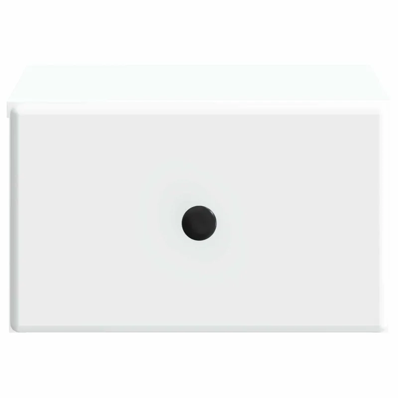 Sieninis naktinis staliukas 2 pcs Balta 34,5 x 33 x 20 cm