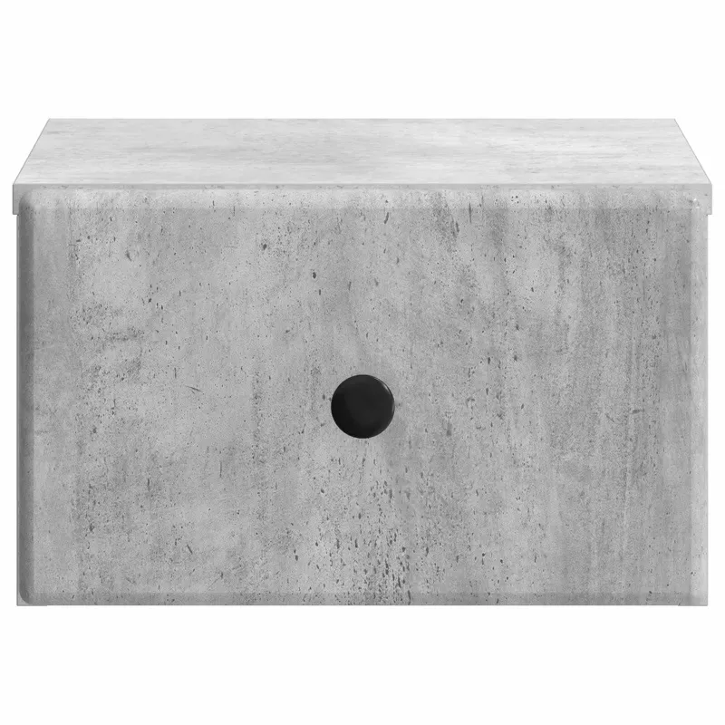 Sieninis naktinis staliukas Betono pilka 34,5 x 33 x 20 cm