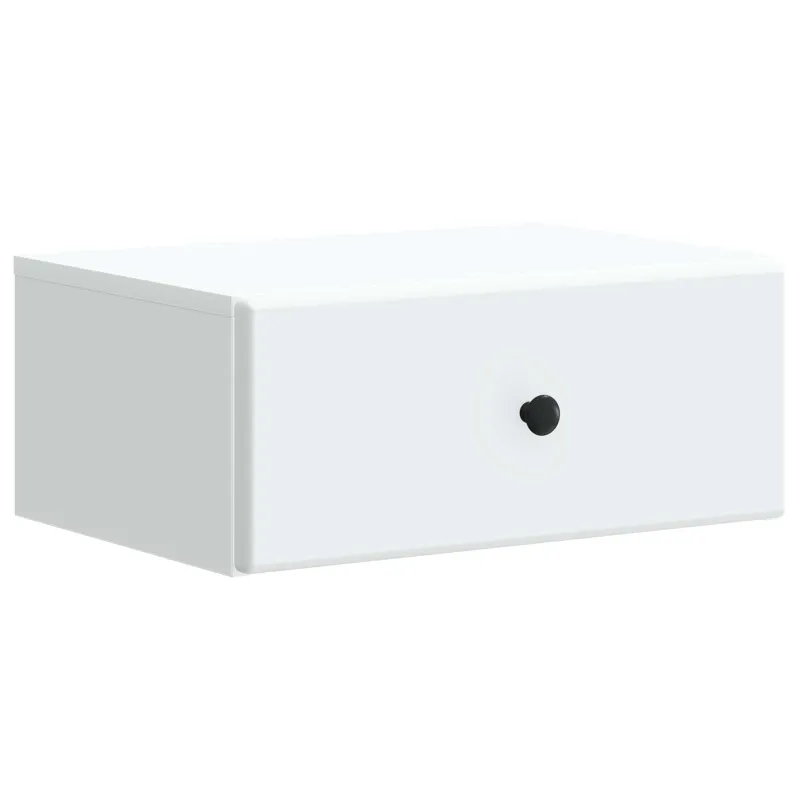 Sieninis naktinis staliukas 2 pcs Balta 49 x 34,5 x 20 cm