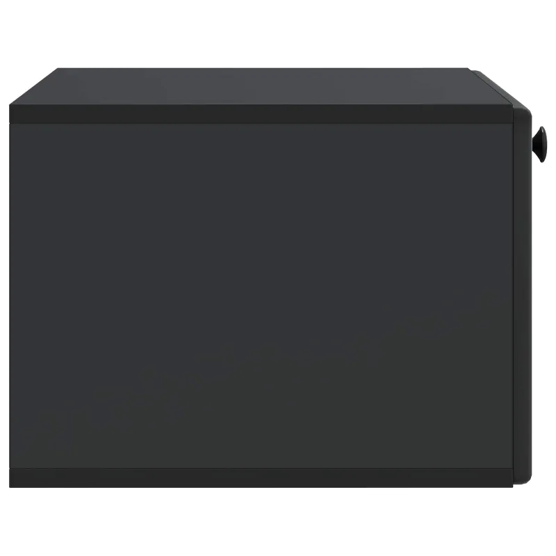 Sieninė TV spintelė 59,5 x 41 x 30 cm Juoda Apdirbta mediena
