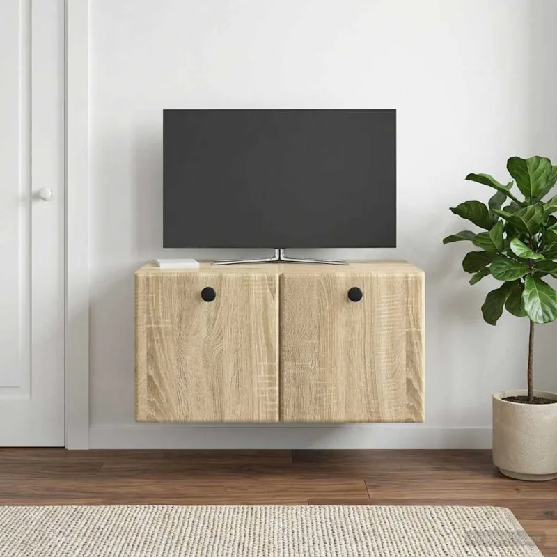 Sieninė TV spintelė 59,5 x 41 x 30 cm Sonoma ąžuolas