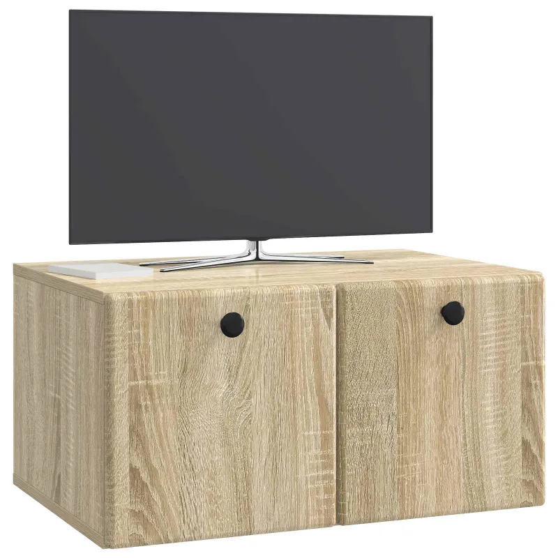 Sieninė TV spintelė 59,5 x 41 x 30 cm Sonoma ąžuolas