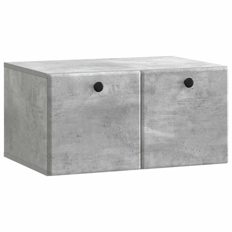 Sieninė TV spintelė 59,5 x 41 x 30 cm Betono pilka