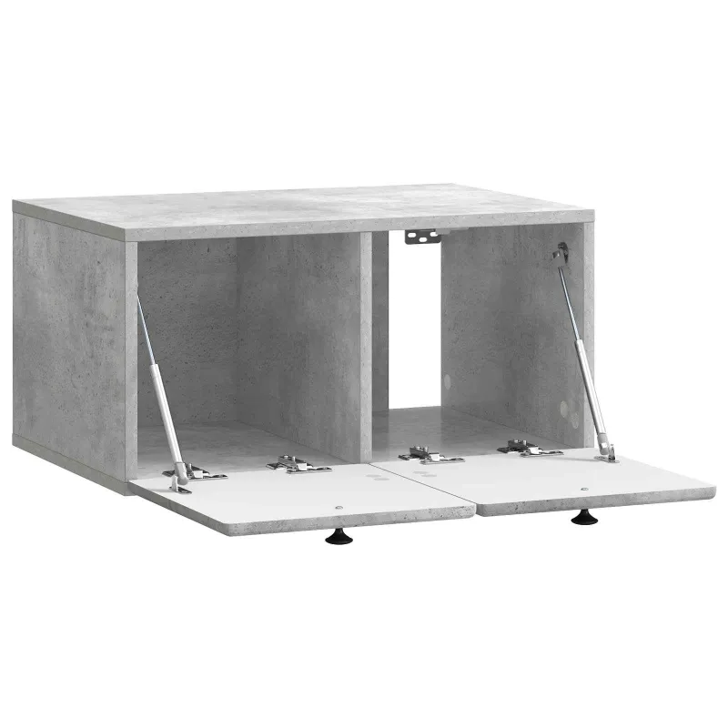 Sieninė TV spintelė 59,5 x 41 x 30 cm Betono pilka