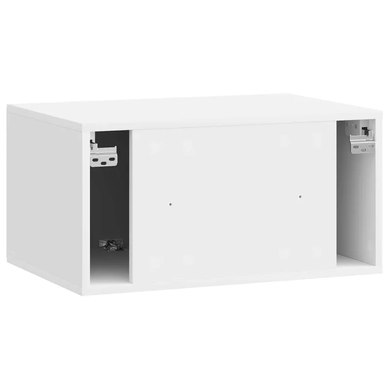 Sieninė TV spintelė 59,5 x 41 x 30 cm Itin blizgi balta