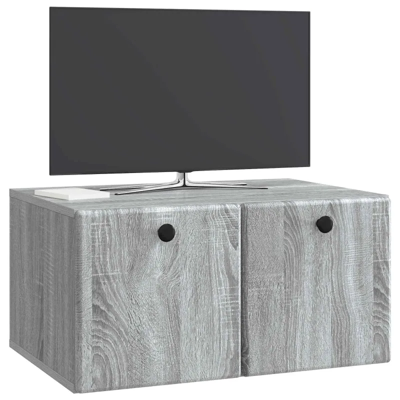 Sieninė TV spintelė 59,5 x 41 x 30 cm Pilka Sonoma