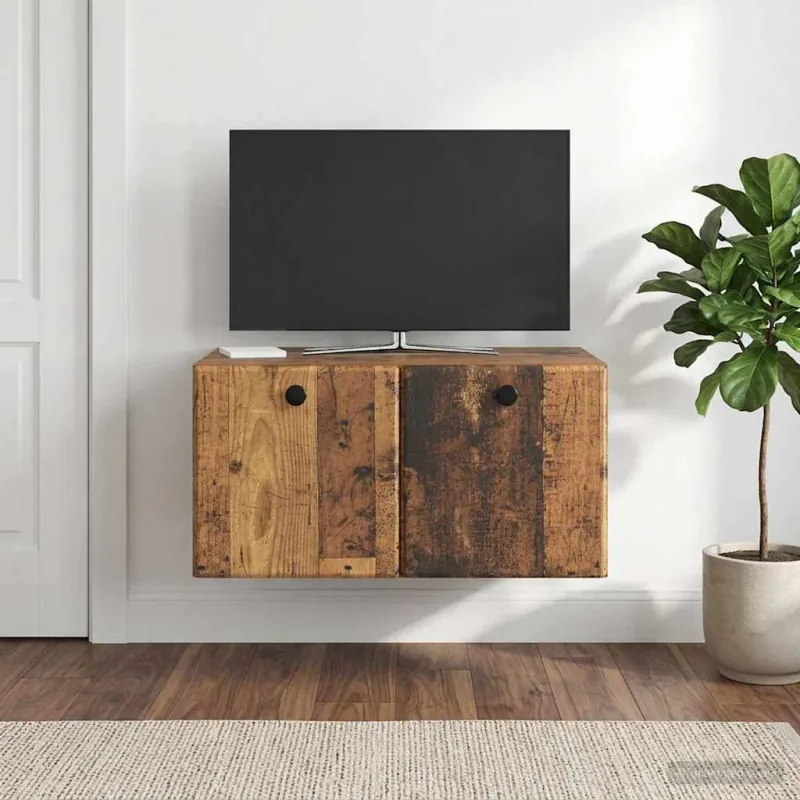 Sieninė TV spintelė 59,5 x 41 x 30 cm Sendintos medienos