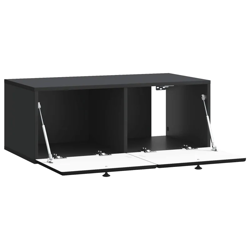 Sieninė TV spintelė 78,5 x 41 x 30 cm Juoda Apdirbta mediena
