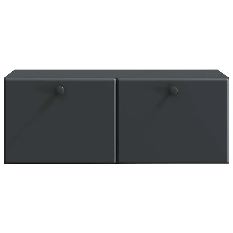 Sieninė TV spintelė 78,5 x 41 x 30 cm Juoda Apdirbta mediena