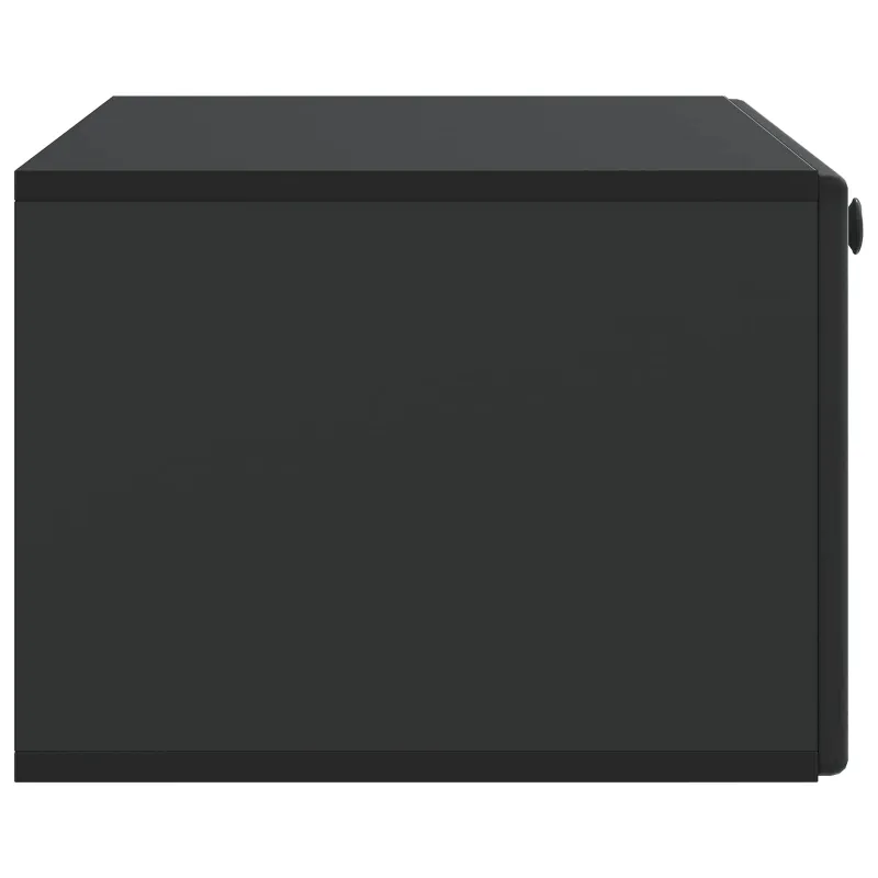 Sieninė TV spintelė 78,5 x 41 x 30 cm Juoda Apdirbta mediena