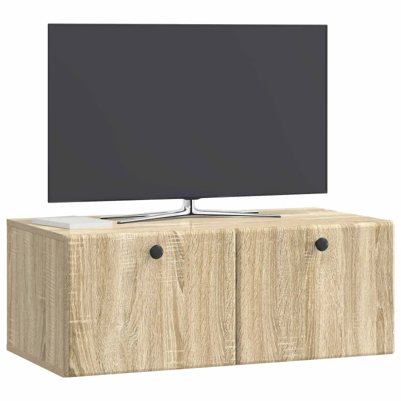 Sieninė TV spintelė 78,5 x 41 x 30 cm Sonoma ąžuolas
