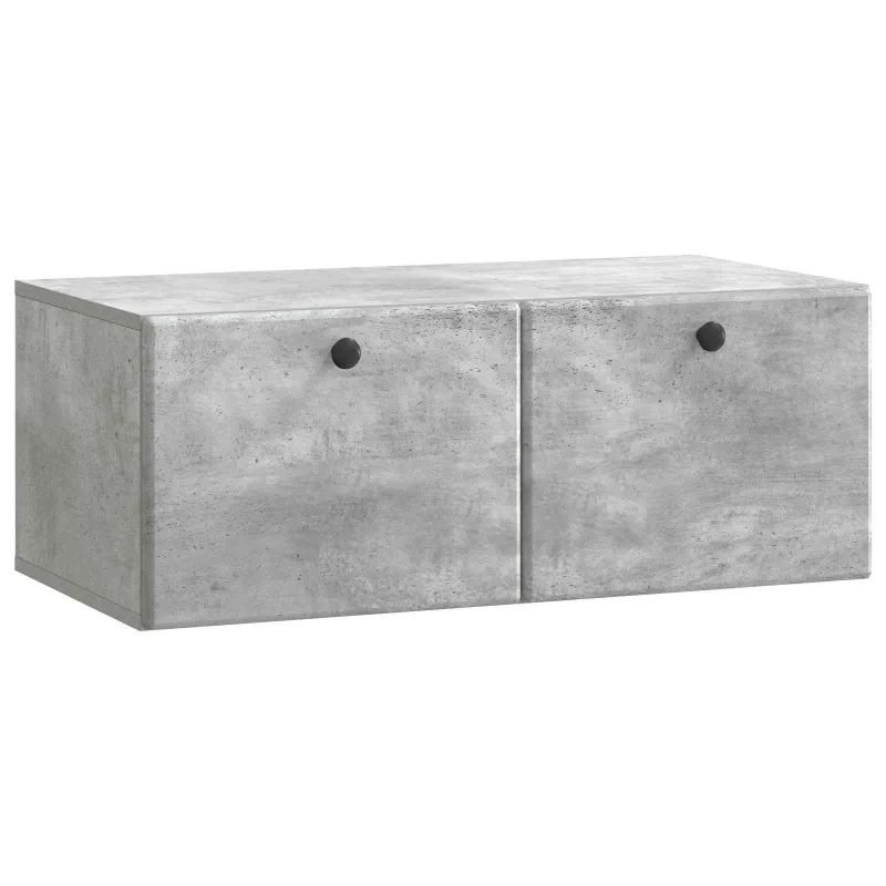 Sieninė TV spintelė 78,5 x 41 x 30 cm Betono pilka