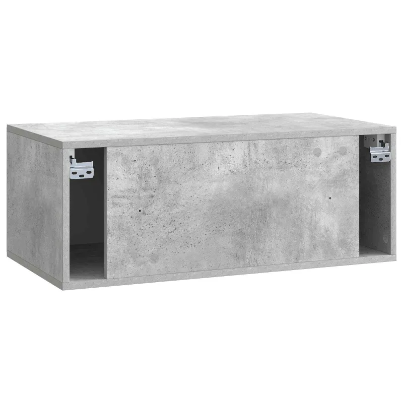 Sieninė TV spintelė 78,5 x 41 x 30 cm Betono pilka