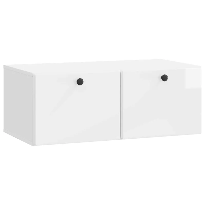 Sieninė TV spintelė 78,5 x 41 x 30 cm Itin blizgi balta