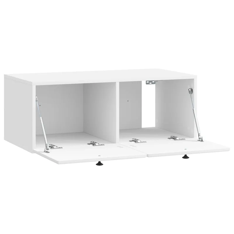 Sieninė TV spintelė 78,5 x 41 x 30 cm Itin blizgi balta