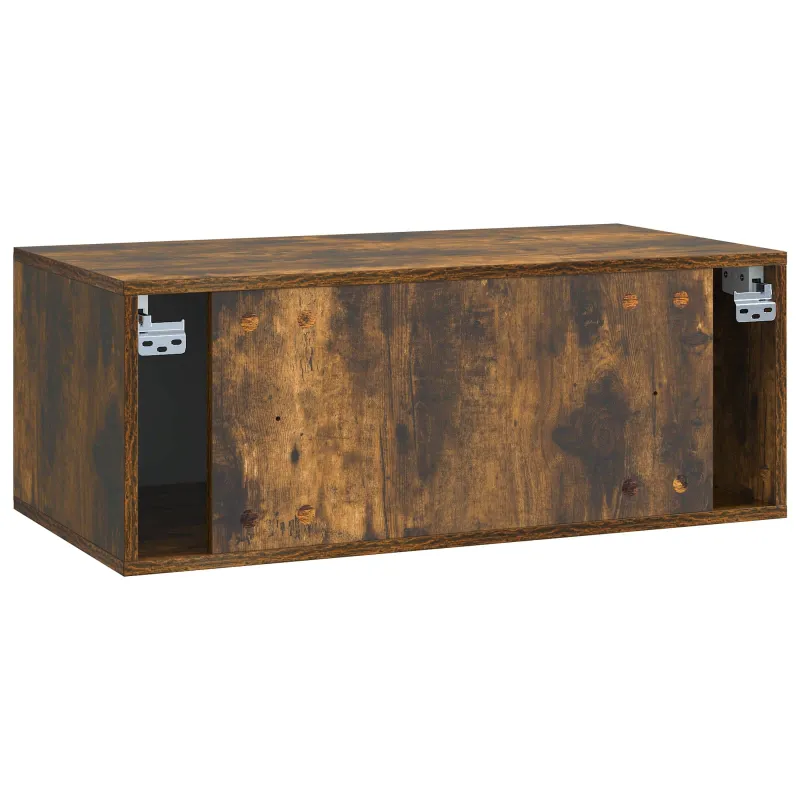 Sieninė TV spintelė 78,5 x 41 x 30 cm Dūminio ąžuolo