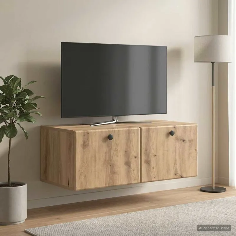 Sieninė TV spintelė 78,5 x 41 x 30 cm Artisano ąžuolo