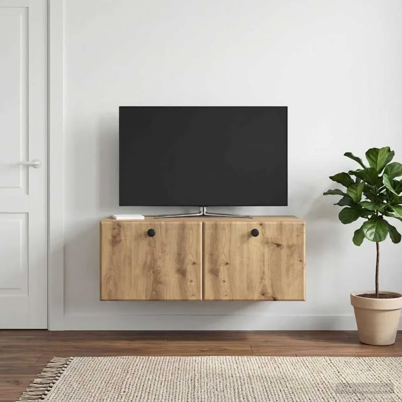 Sieninė TV spintelė 78,5 x 41 x 30 cm Artisano ąžuolo