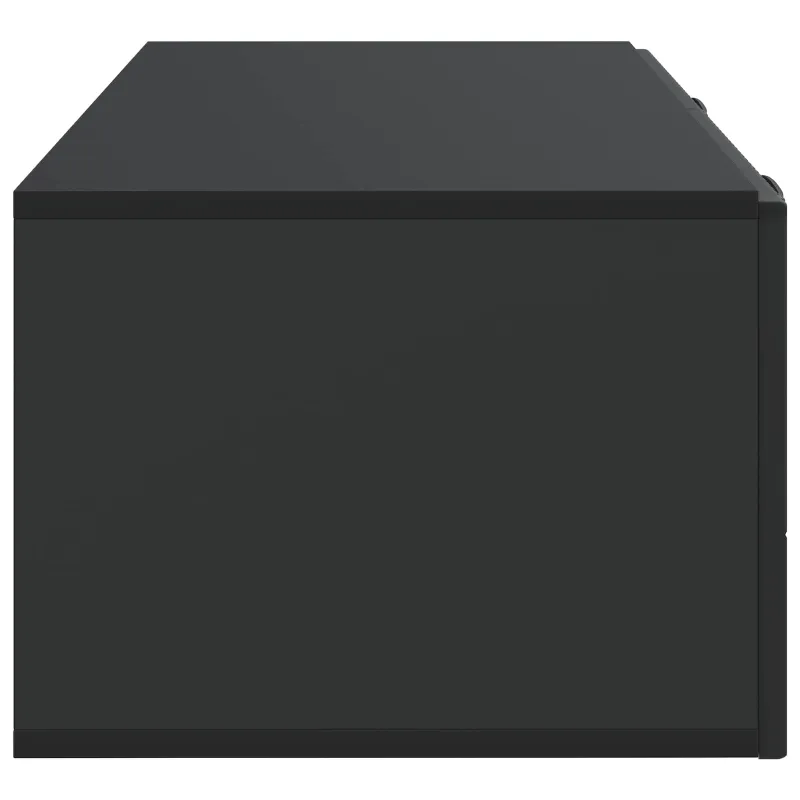 Sieninė TV spintelė 98 x 41 x 30 cm Juoda Apdirbta mediena