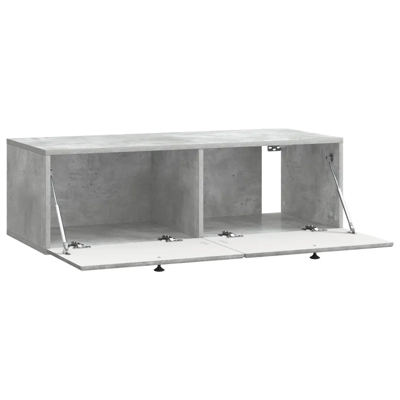 Sieninė TV spintelė 98 x 41 x 30 cm Betono pilka
