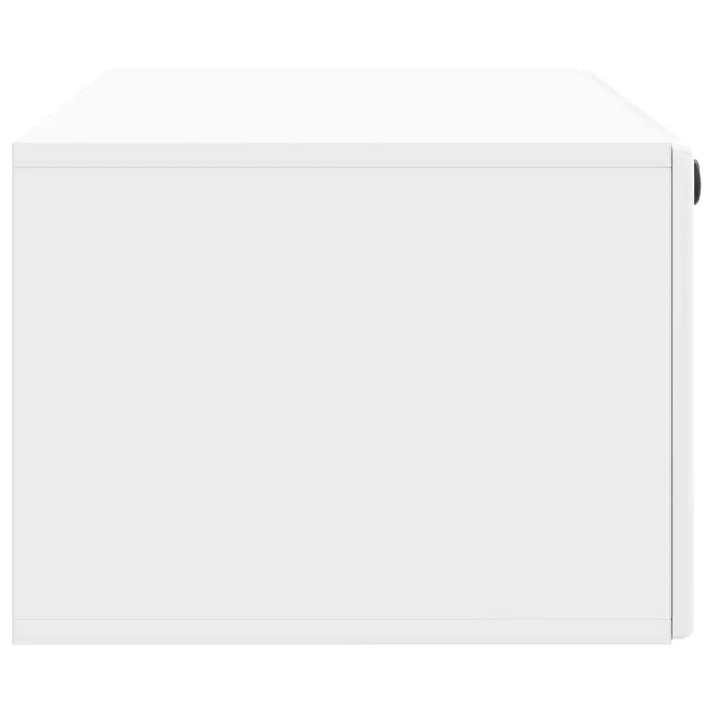 Sieninė TV spintelė 98 x 41 x 30 cm Itin blizgi balta