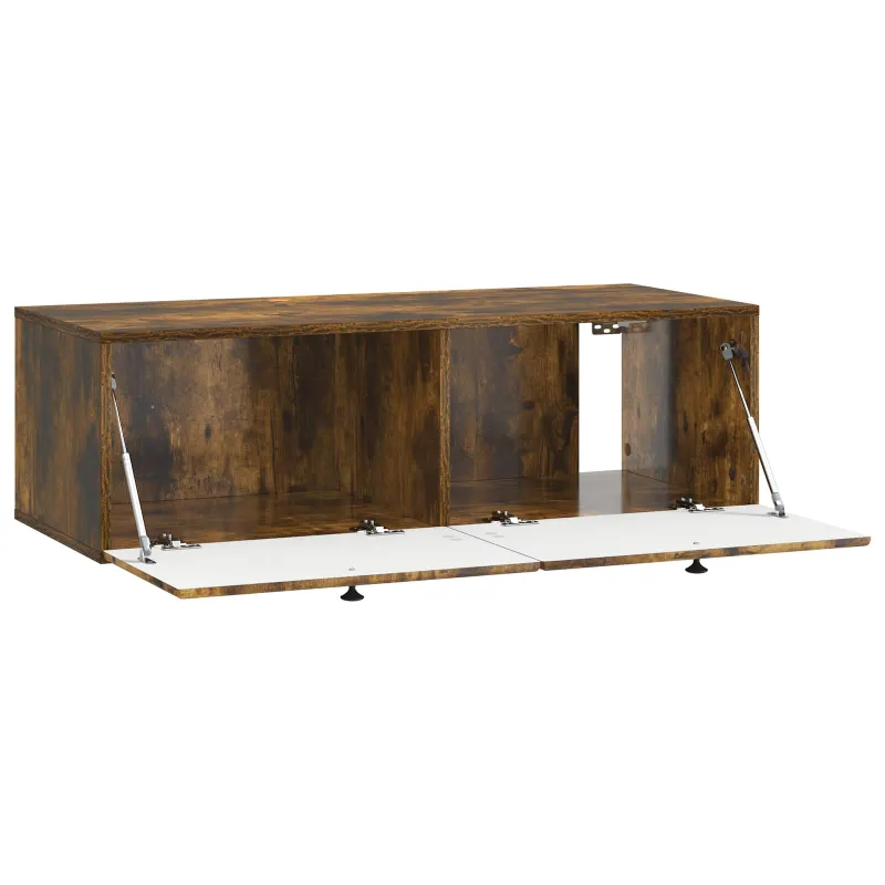 Sieninė TV spintelė 98 x 41 x 30 cm Dūminio ąžuolo