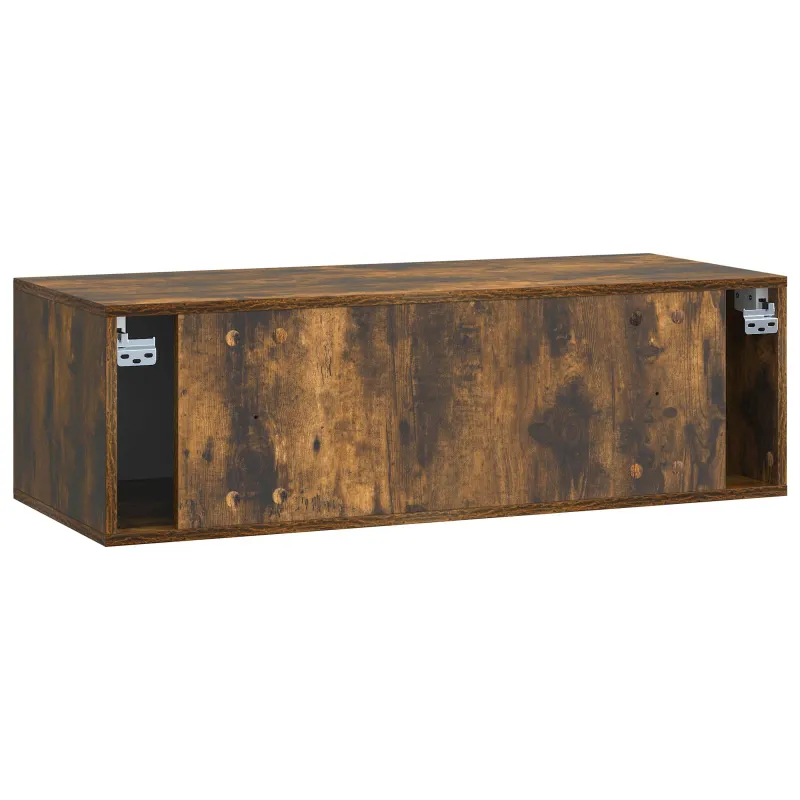 Sieninė TV spintelė 98 x 41 x 30 cm Dūminio ąžuolo