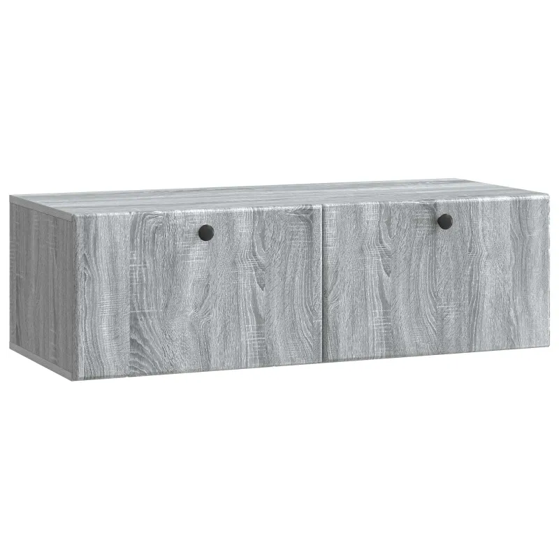 Sieninė TV spintelė 98 x 41 x 30 cm Pilka Sonoma