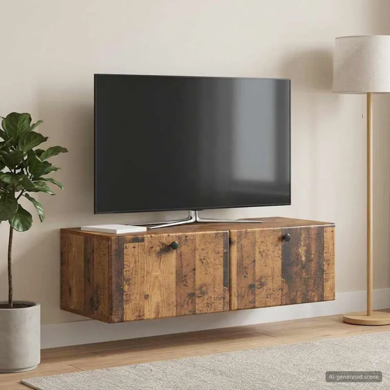 Sieninė TV spintelė 98 x 41 x 30 cm Sendintos medienos