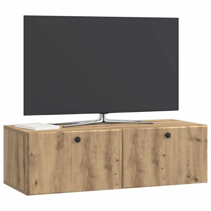 Sieninė TV spintelė 98 x 41 x 30 cm Artisano ąžuolo