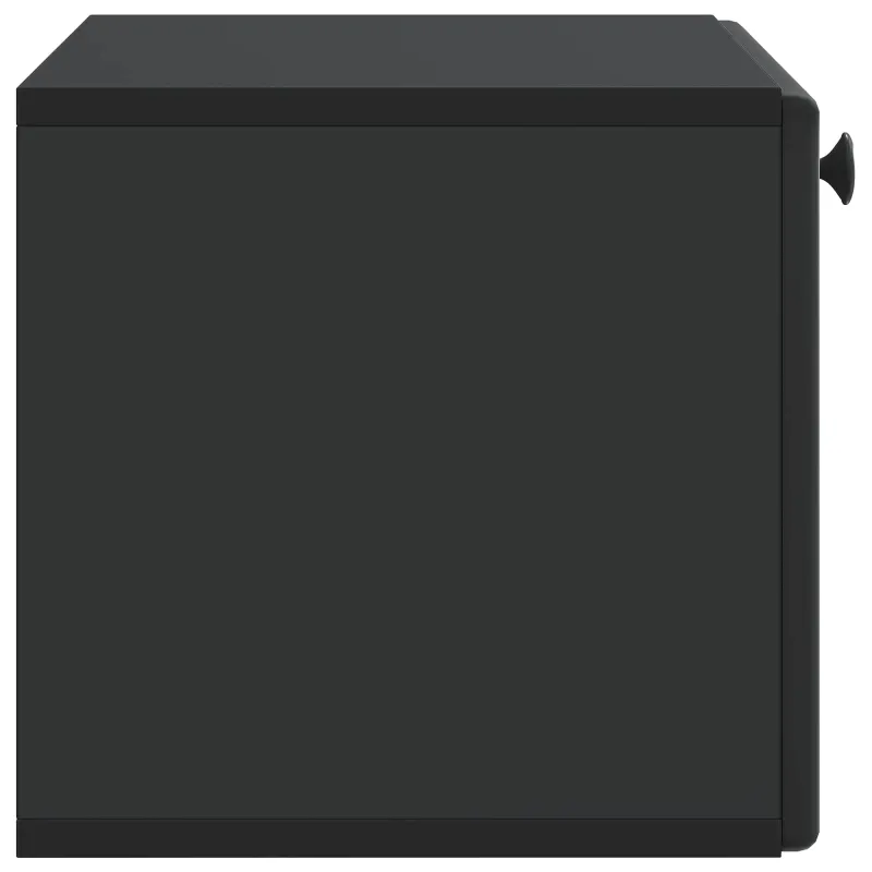 Sieninė TV spintelė 59,5 x 31 x 30 cm Juoda Apdirbta mediena