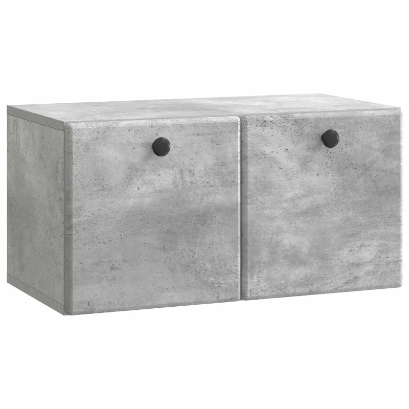 Sieninė TV spintelė 59,5 x 31 x 30 cm Betono pilka