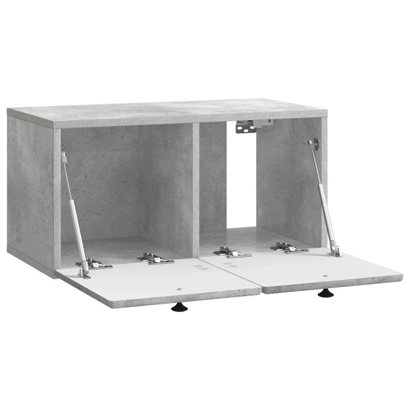 Sieninė TV spintelė 59,5 x 31 x 30 cm Betono pilka