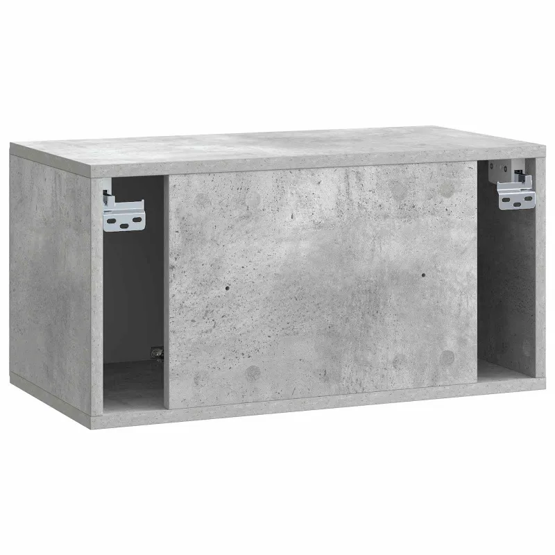Sieninė TV spintelė 59,5 x 31 x 30 cm Betono pilka