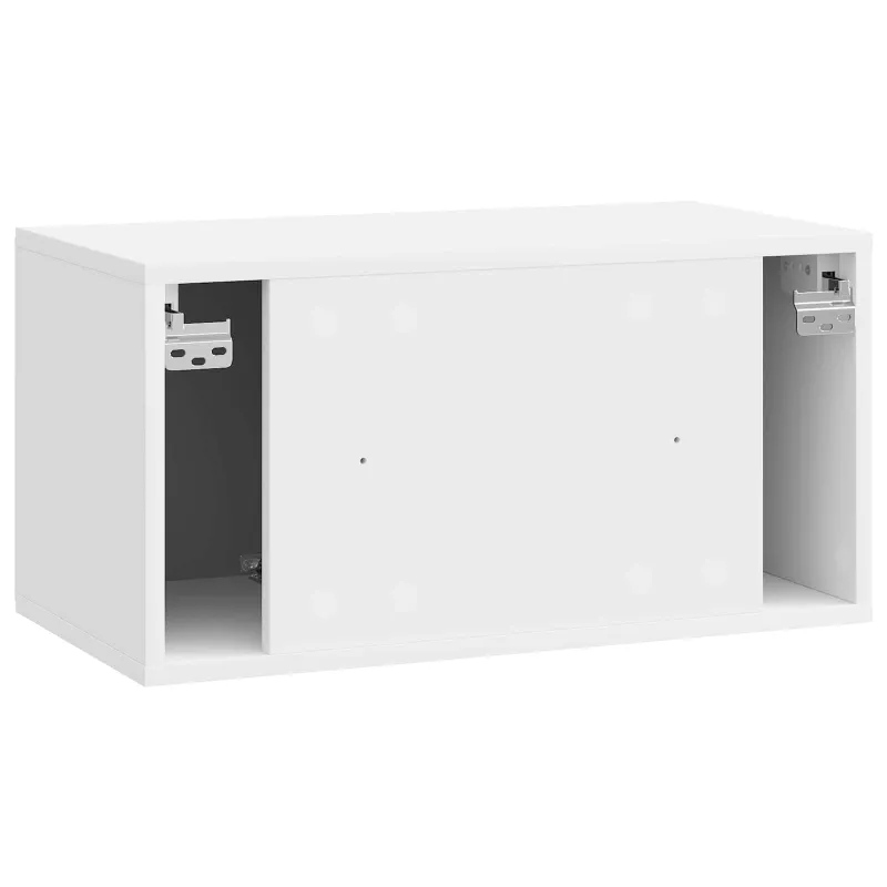 Sieninė TV spintelė 59,5 x 31 x 30 cm Itin blizgi balta