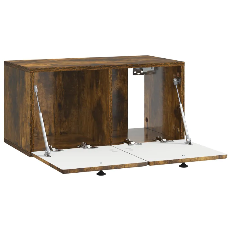 Sieninė TV spintelė 59,5 x 31 x 30 cm Dūminio ąžuolo