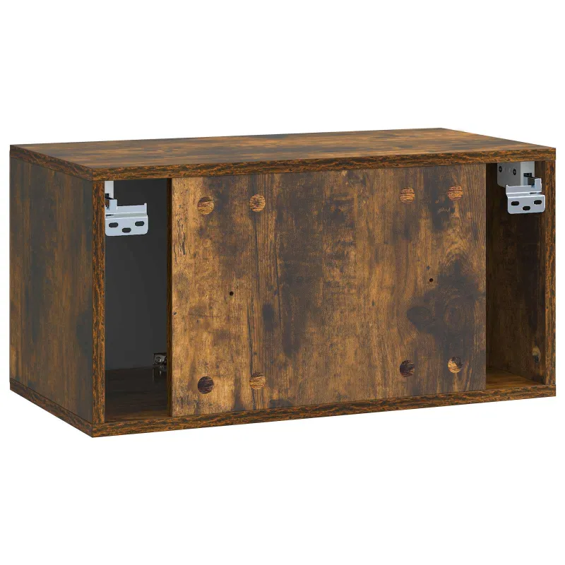Sieninė TV spintelė 59,5 x 31 x 30 cm Dūminio ąžuolo