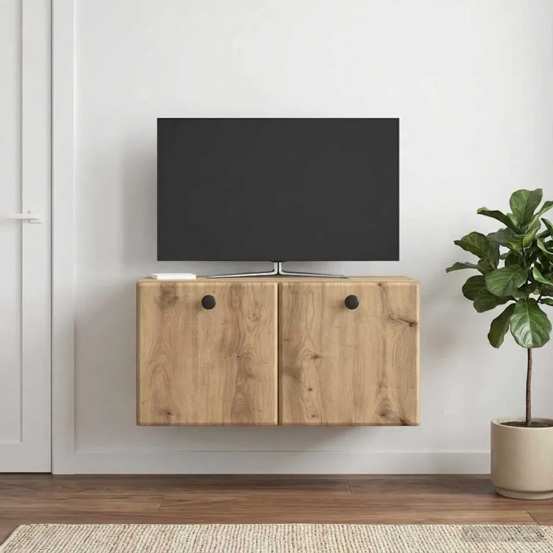 Sieninė TV spintelė 59,5 x 31 x 30 cm Artisano ąžuolo