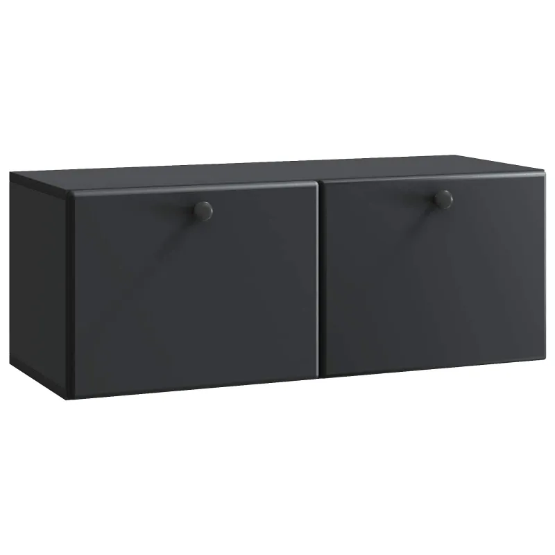 Sieninė TV spintelė 78,5 x 31 x 30 cm Juoda Apdirbta mediena