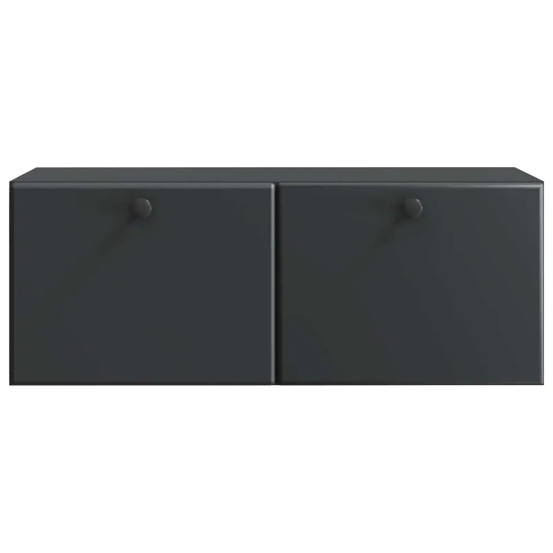 Sieninė TV spintelė 78,5 x 31 x 30 cm Juoda Apdirbta mediena