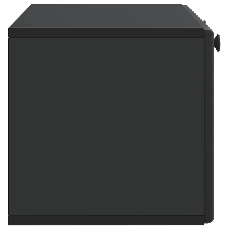 Sieninė TV spintelė 78,5 x 31 x 30 cm Juoda Apdirbta mediena