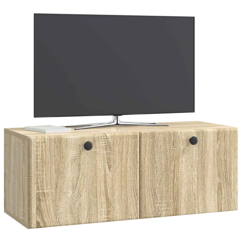Sieninė TV spintelė 78,5 x 31 x 30 cm Sonoma ąžuolas