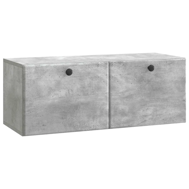 Sieninė TV spintelė 78,5 x 31 x 30 cm Betono pilka