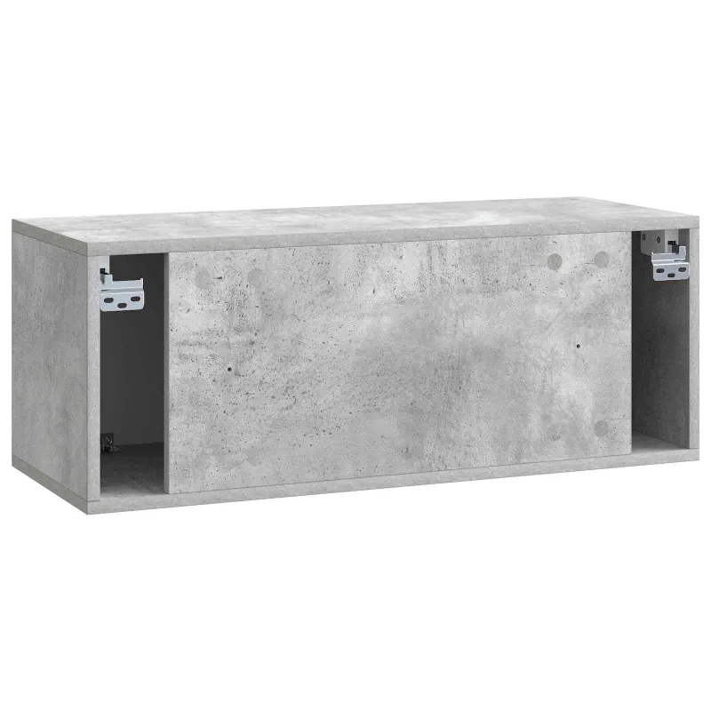 Sieninė TV spintelė 78,5 x 31 x 30 cm Betono pilka