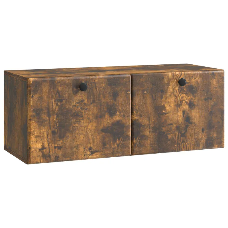 Sieninė TV spintelė 78,5 x 31 x 30 cm Dūminio ąžuolo