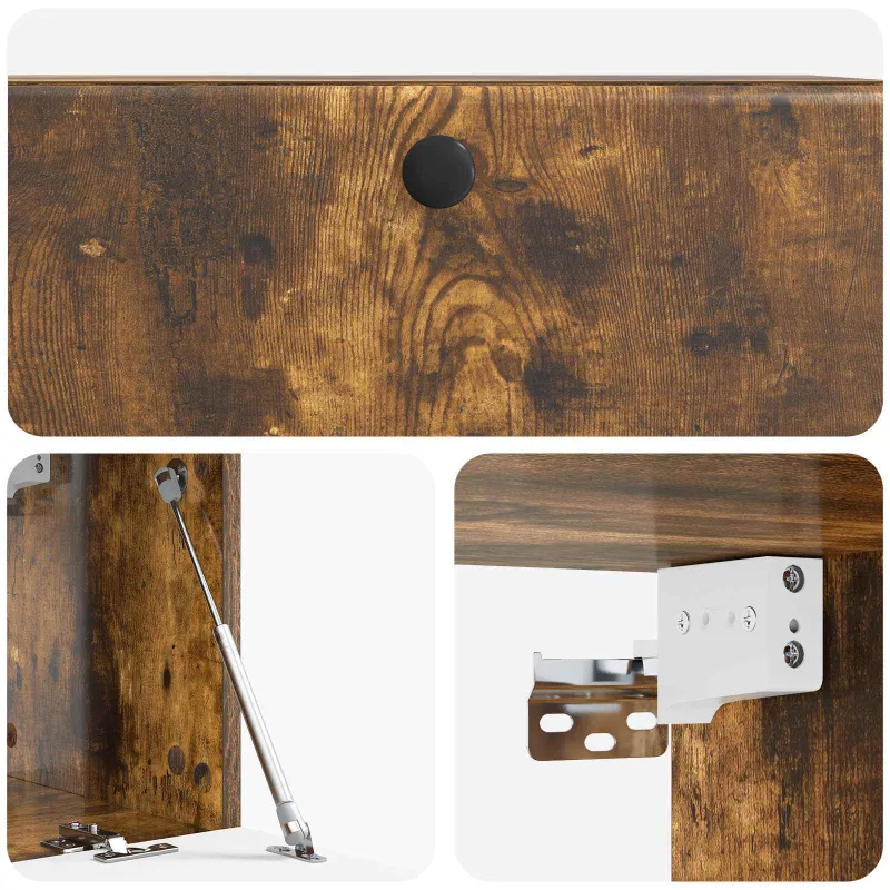 Sieninė TV spintelė 78,5 x 31 x 30 cm Dūminio ąžuolo